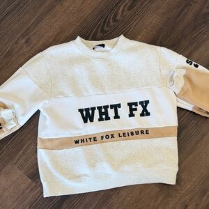 Cream and Tan Sweater